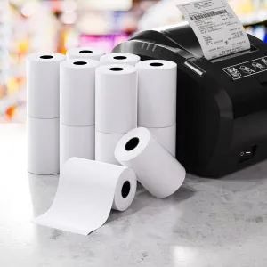 200 Clear Print Thermal Receipt Rolls, Multi-Use, POS - Premium