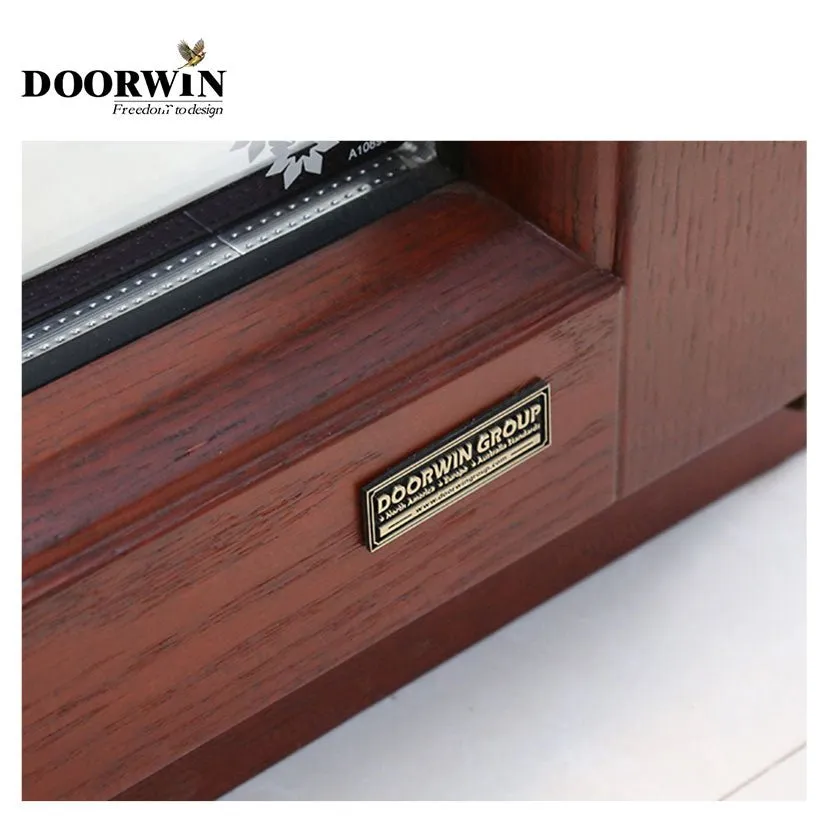 2022 good quality  2 panel sliding wood Aluminum tilt and sliding door by Doorwin