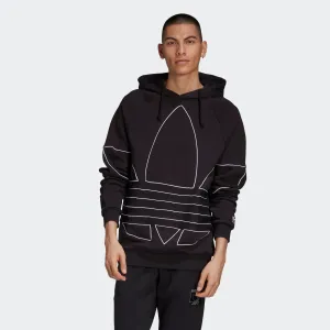 Adidas Originals Men's Big Trefoil Outline Hoodie - Black