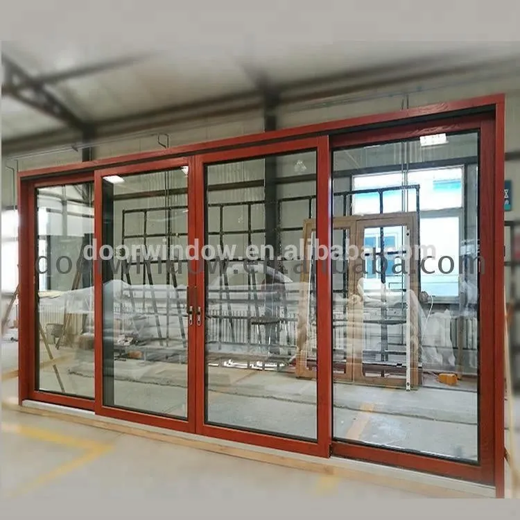 Aluminium framed glass sliding entry doors by Doorwin on Alibaba