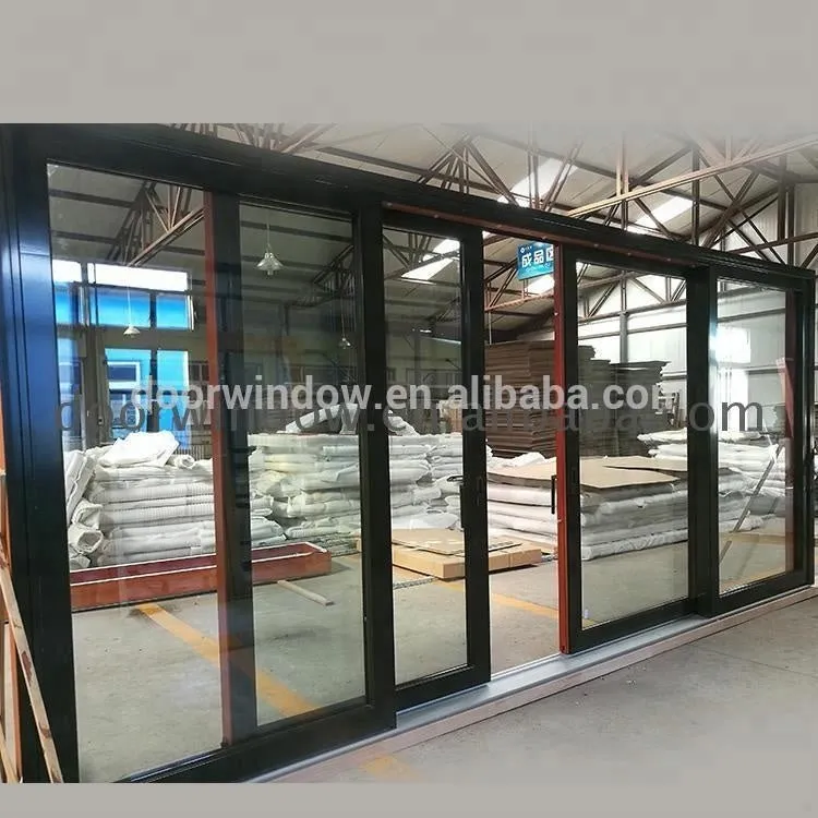 Aluminium framed glass sliding entry doors by Doorwin on Alibaba