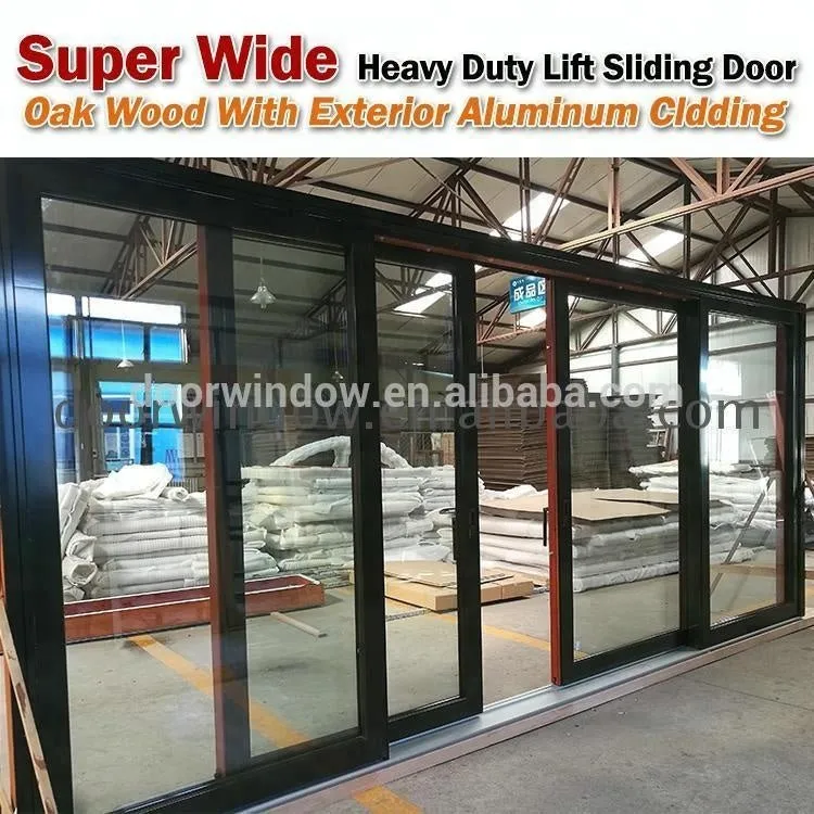 Aluminium framed glass sliding entry doors by Doorwin on Alibaba