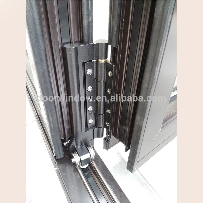 Aluminium glass accordion door folding sliding patio system doors prices by Doorwin on Alibaba