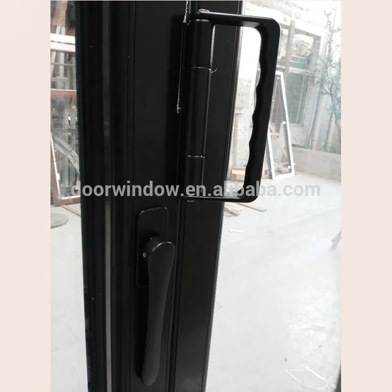 Aluminium glass accordion door folding sliding patio system doors prices by Doorwin on Alibaba
