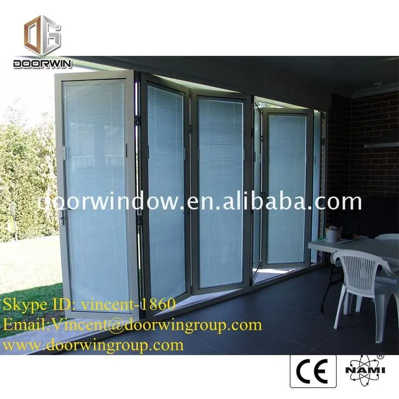 Aluminum interior hinge for folding door glass multi openning window and