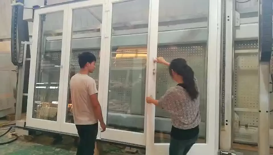 Aluminum interior hinge for folding door glass multi openning window and