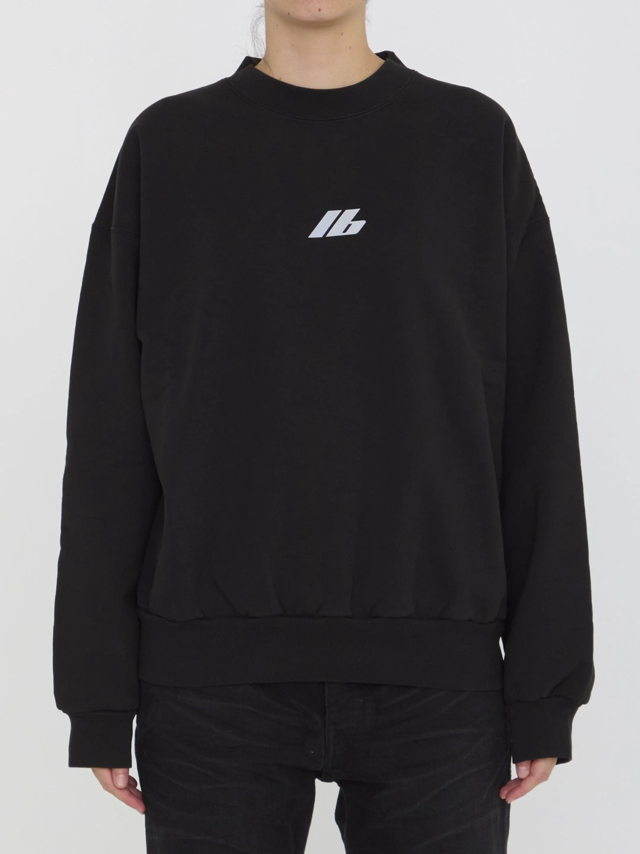Balenciaga Activewear Sweatshirt in Black