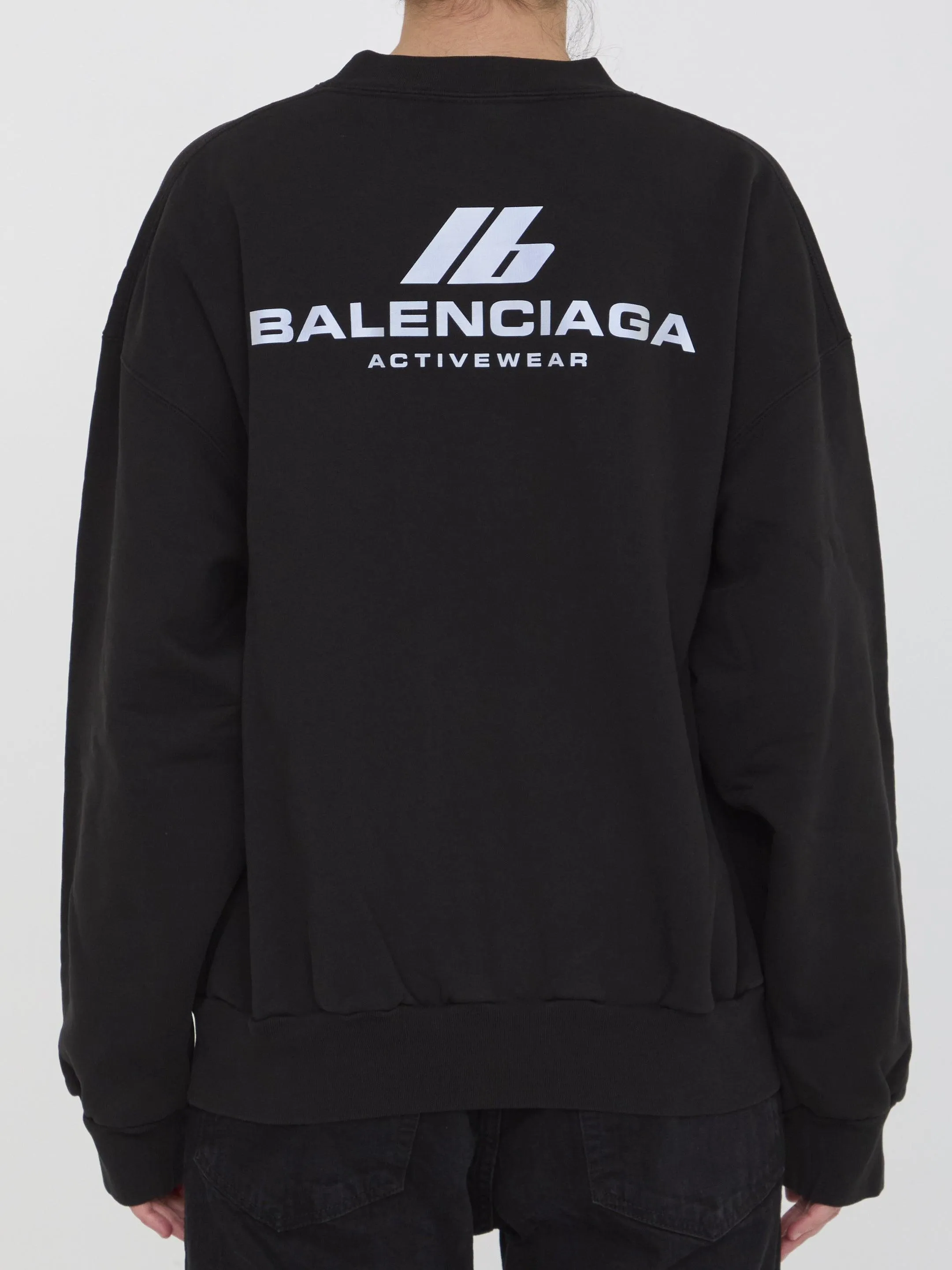 Balenciaga Activewear Sweatshirt in Black
