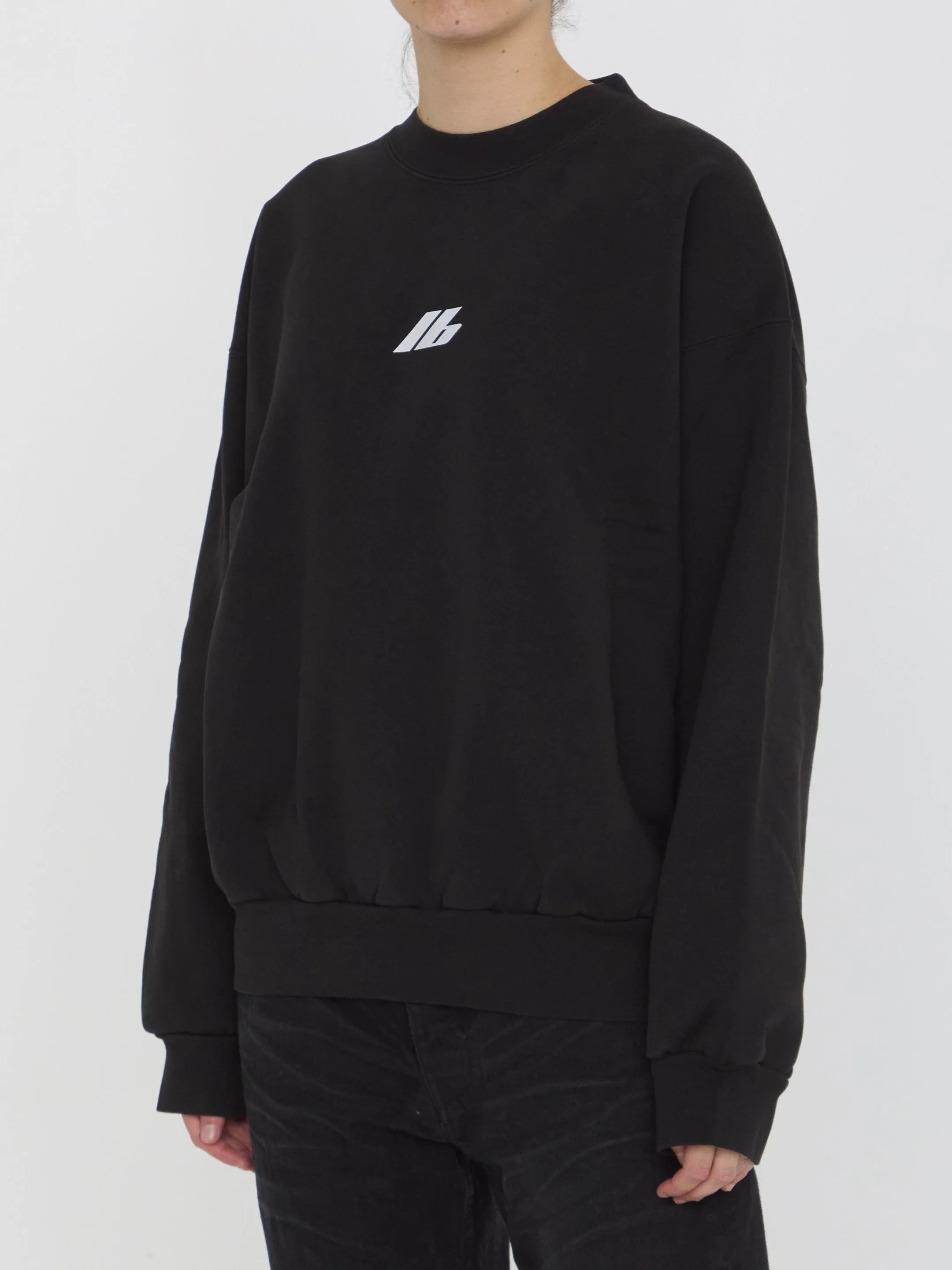 Balenciaga Activewear Sweatshirt in Black
