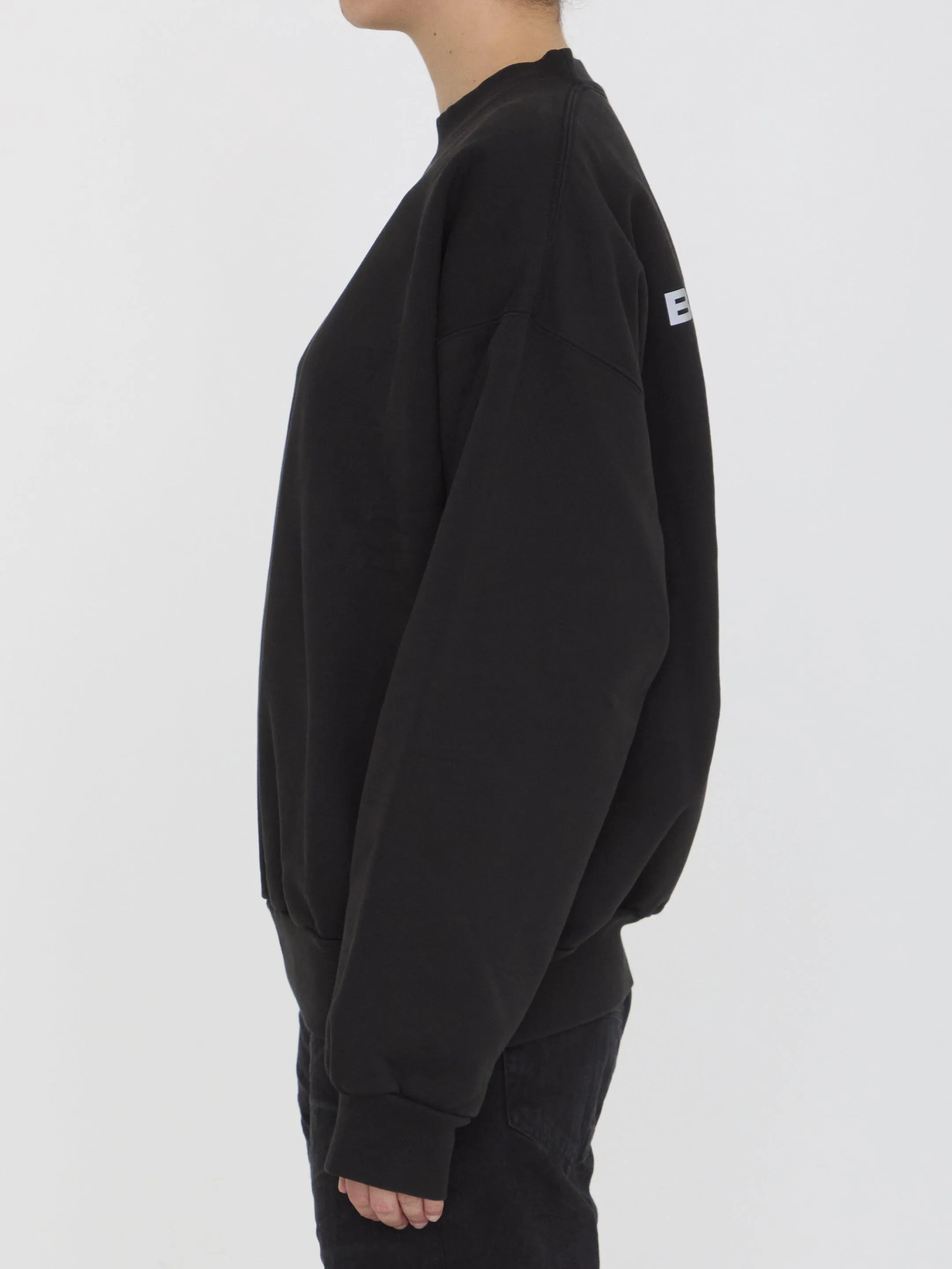Balenciaga Activewear Sweatshirt in Black