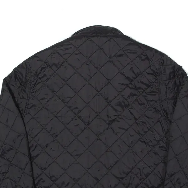 BARBOUR International Gear Quilt Insulated Jacket Black Nylon Quilted Mens S