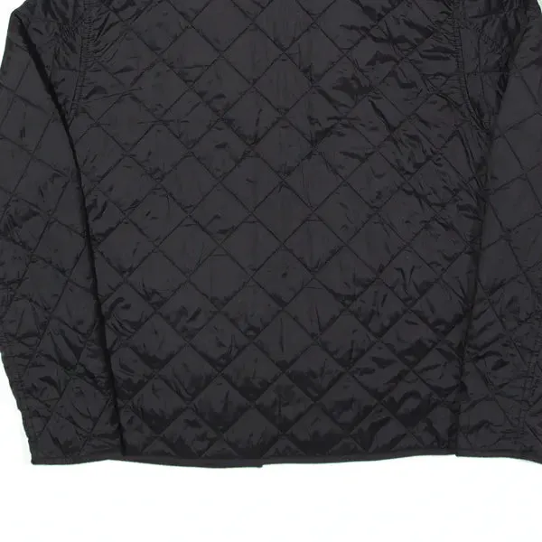 BARBOUR International Gear Quilt Insulated Jacket Black Nylon Quilted Mens S