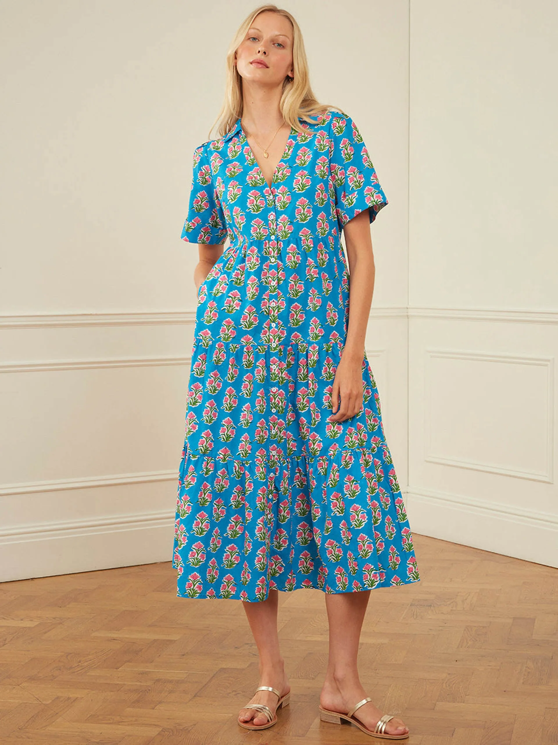 Cobalt tulip dawn dress