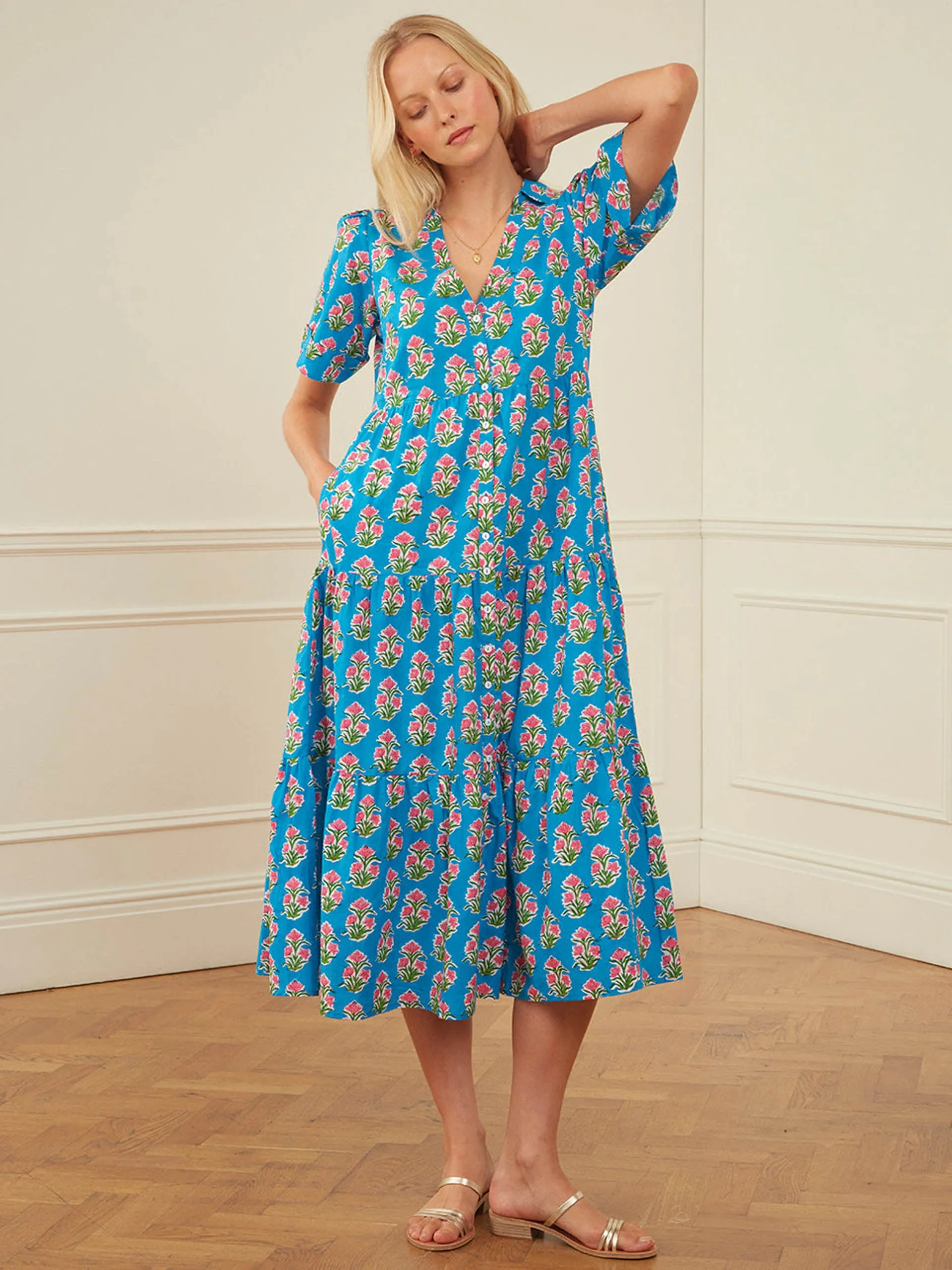 Cobalt tulip dawn dress