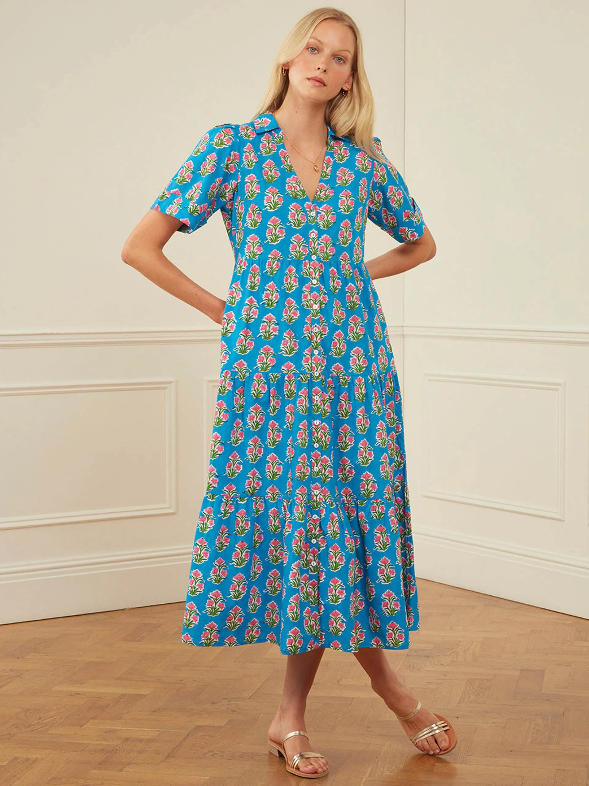 Cobalt tulip dawn dress