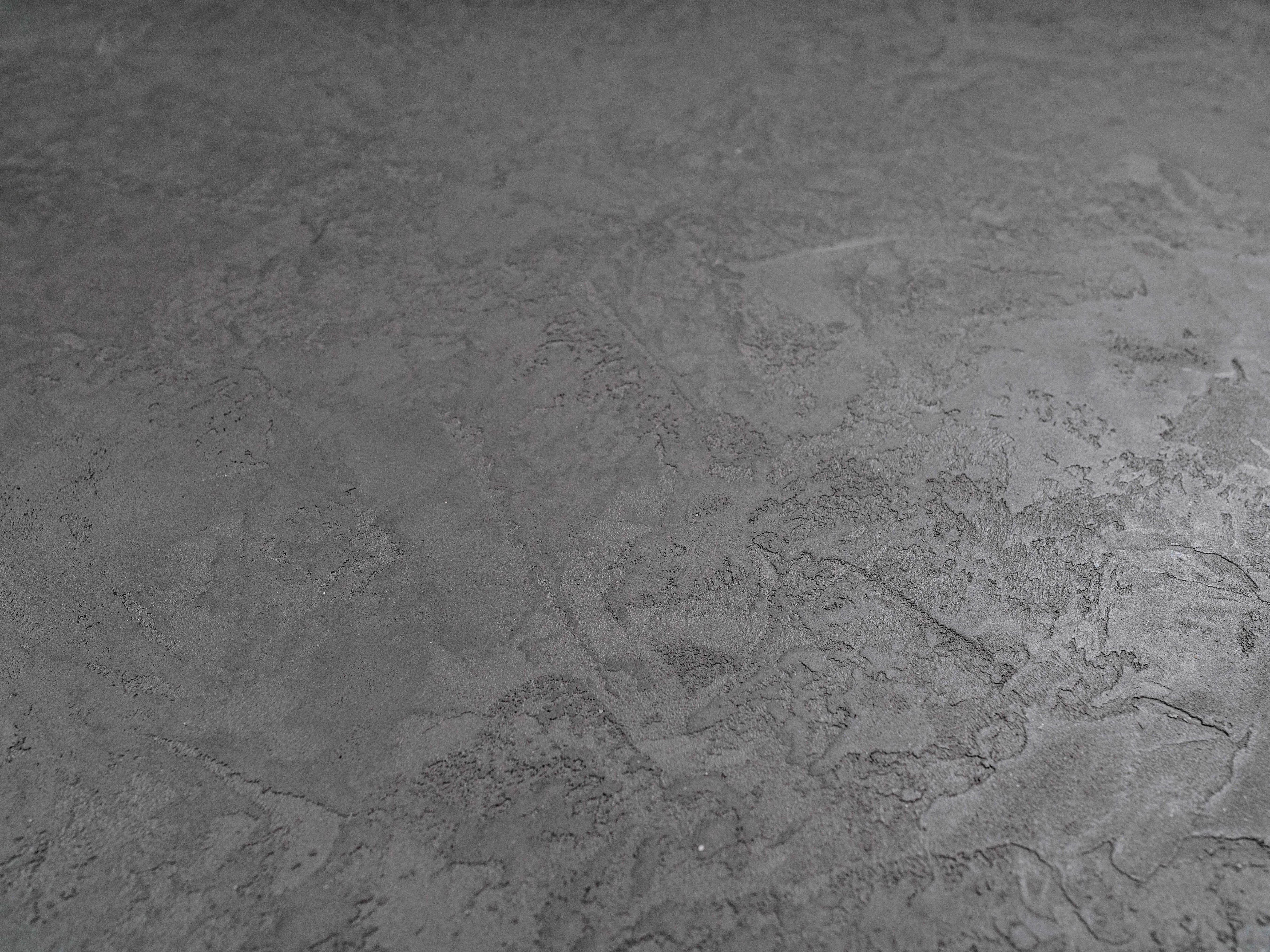 Concrete wall finish / Concrete effect plaster 20 kg- Anthracite - Complete kit with primer and final matt varnish