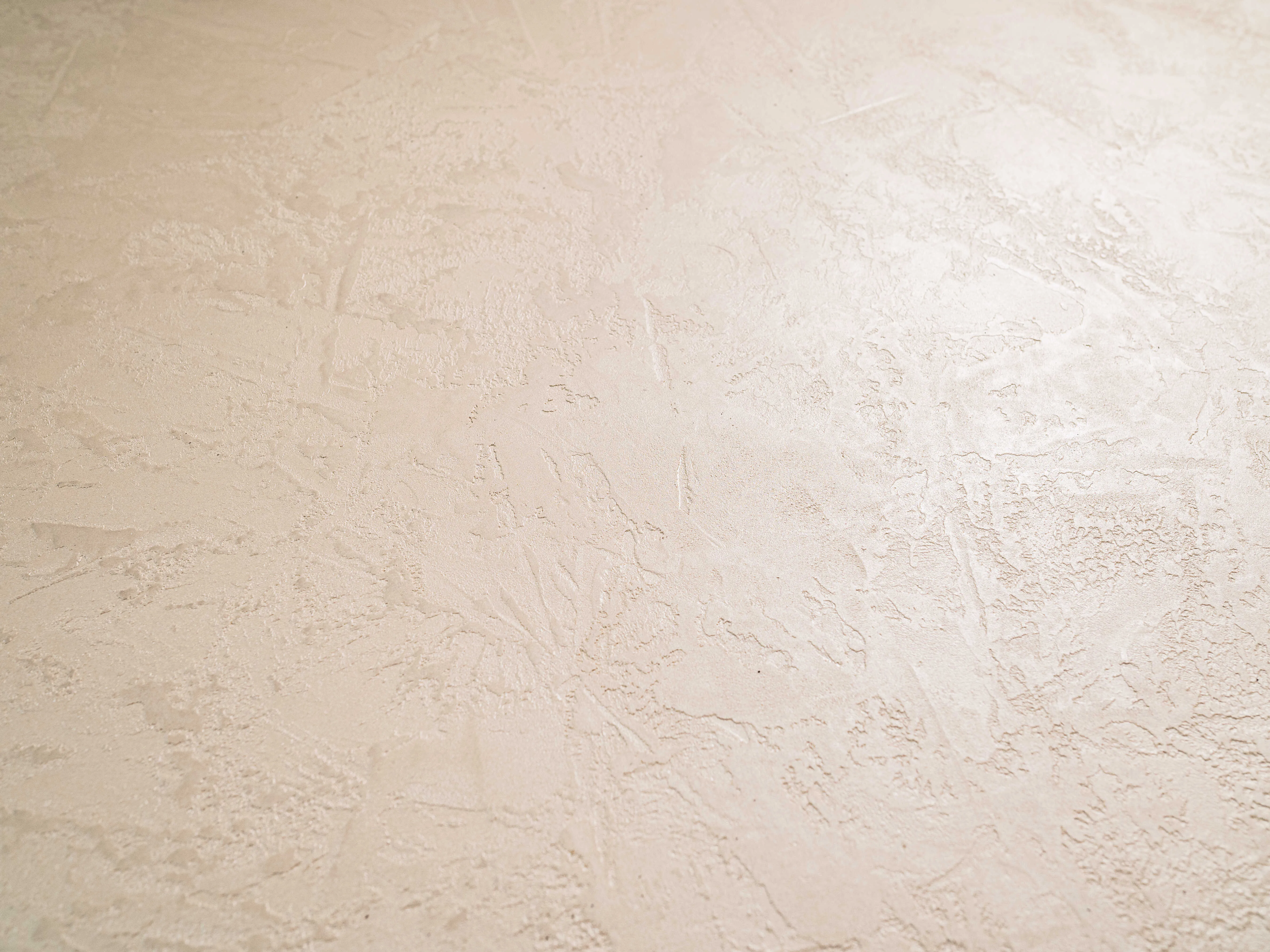 Concrete wall finish / Concrete effect plaster 20 kg - Creamy - Complete kit with primer and glossy varnish