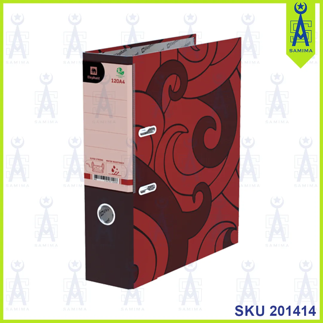 ELEPHANT FILE 120A4 3'' COVER DESIGN 120A4 ASST