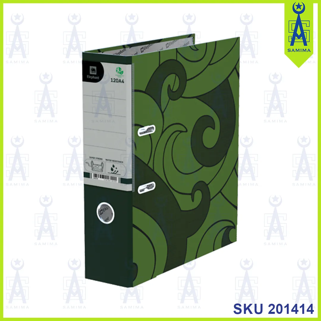 ELEPHANT FILE 120A4 3'' COVER DESIGN 120A4 ASST