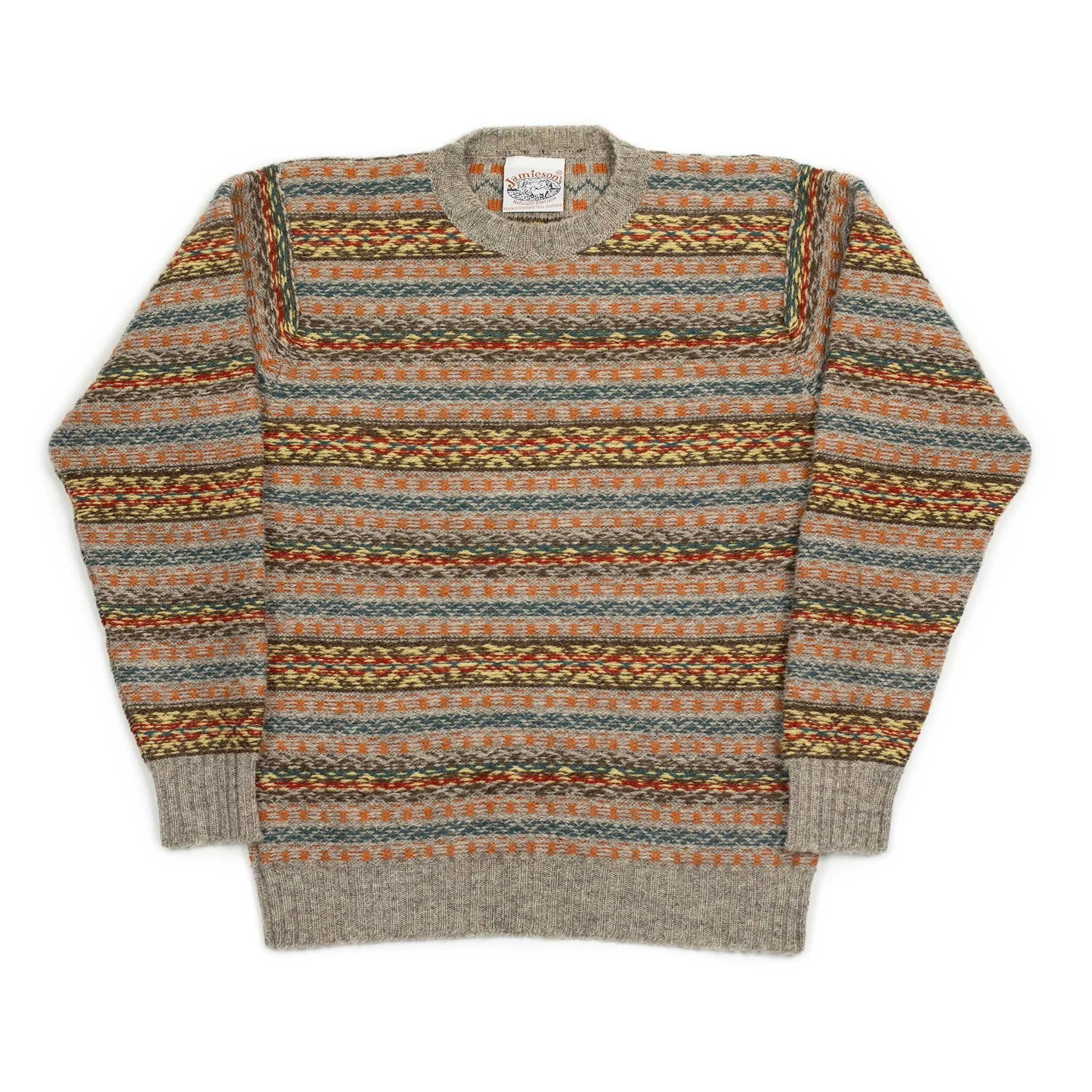 Exclusive Reverse Duke Fair Isle crewneck sweater  (10th anniversary capsule)