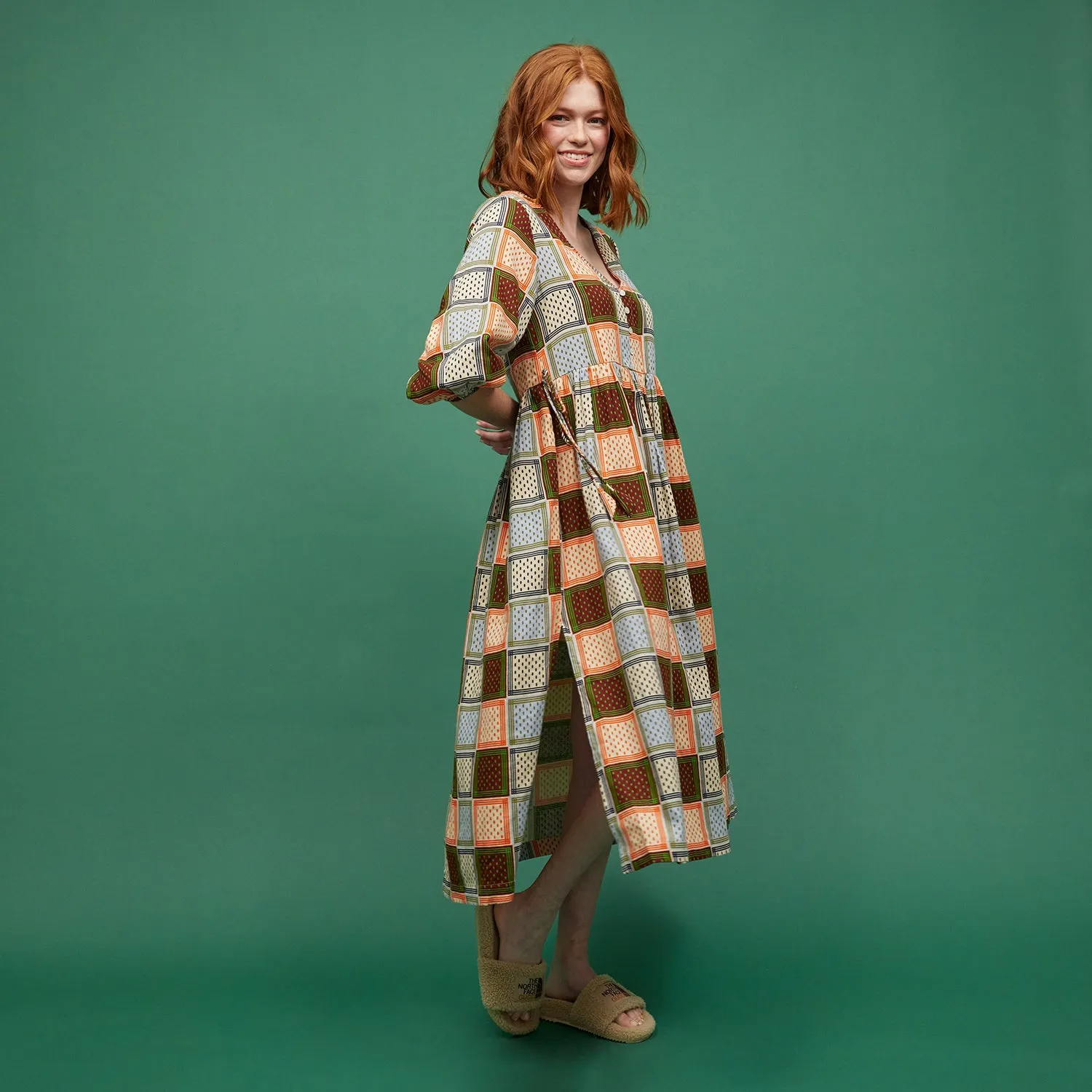 Gia 3/4 Sleeve Maxi Dress