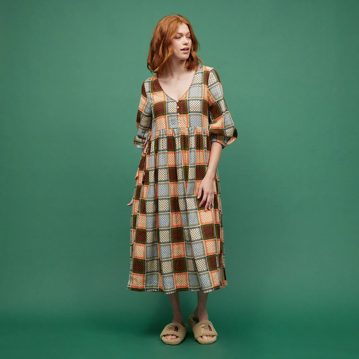Gia 3/4 Sleeve Maxi Dress