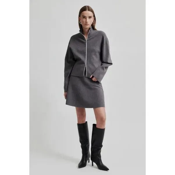 Opaya Kint Zip Cardigan Grey