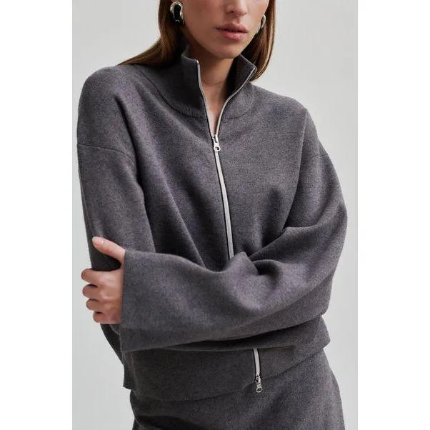Opaya Kint Zip Cardigan Grey