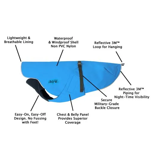 Rain Coat for Large Dogs- "Harbour Slicker" by Chilly Dogs