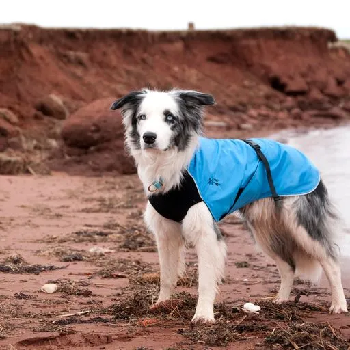 Rain Coat for Long & Lean Dogs - "Harbour Slicker" by Chilly Dogs