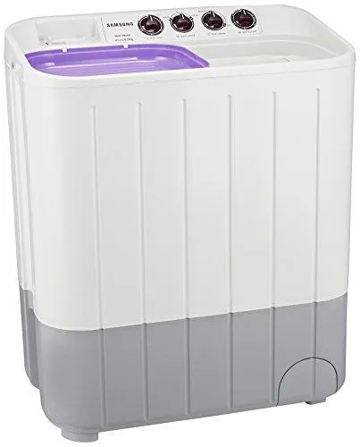 Samsung 6.5 kg Semi-Automatic Top Loading Washing Machine (WT655QPNDRP, White and Purple)