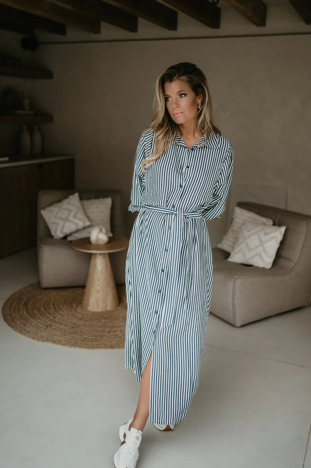 Secco dress I Striped Blue
