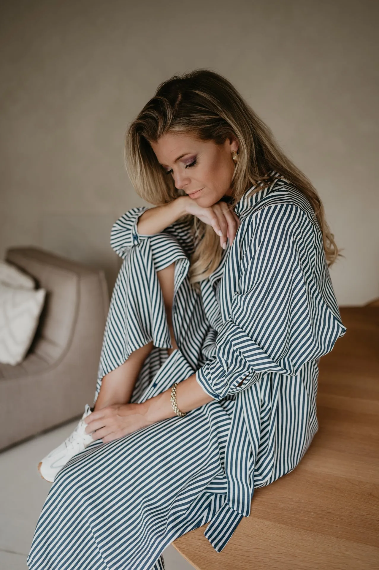 Secco dress I Striped Blue