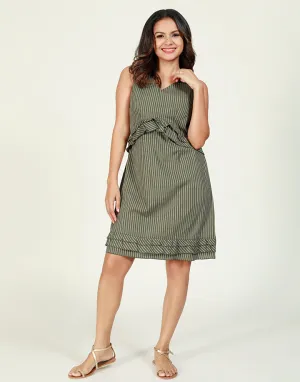 Sleeveless Striped Dress