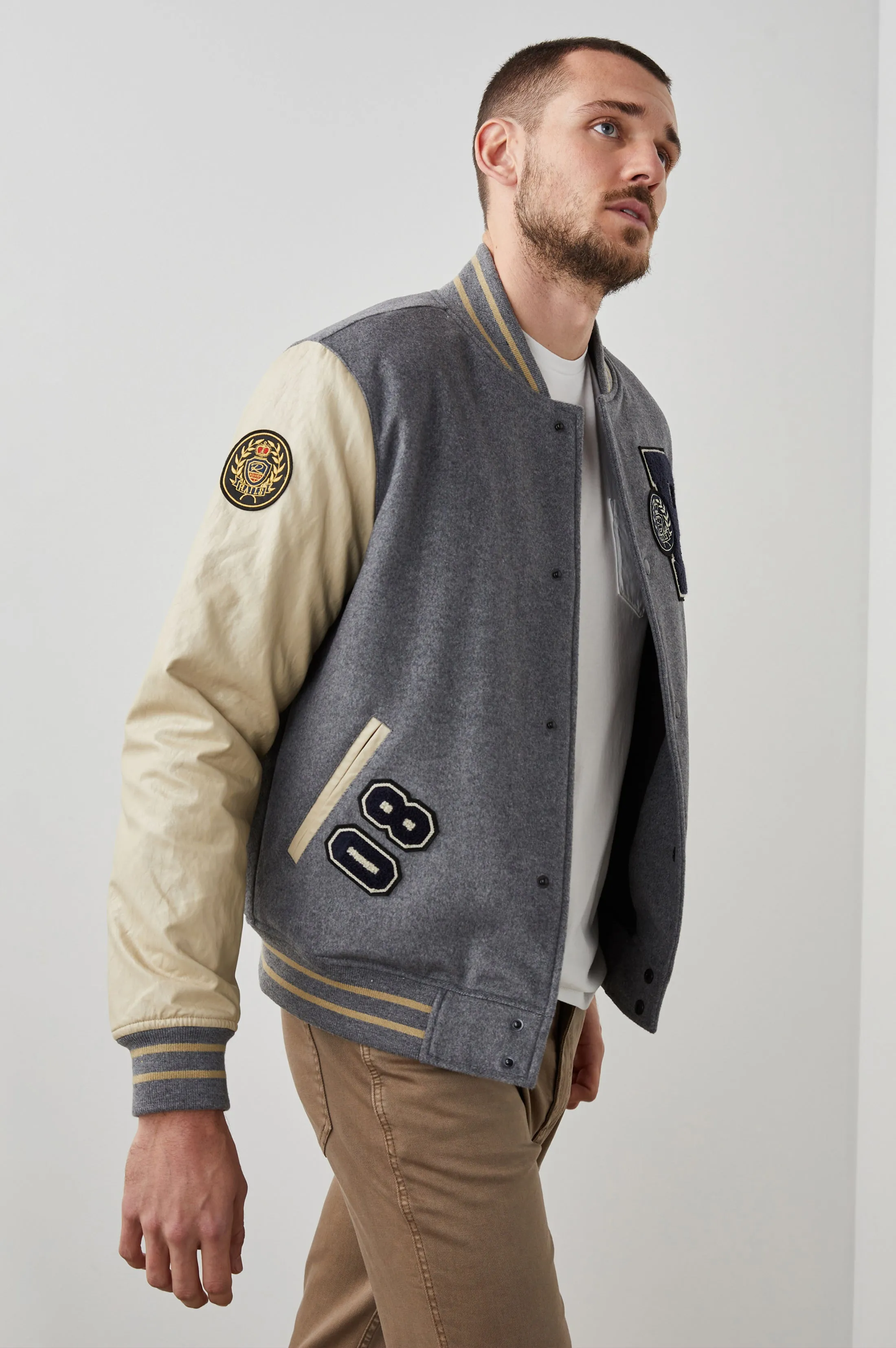 STANLEY JACKET - HEATHER GREY DUNE