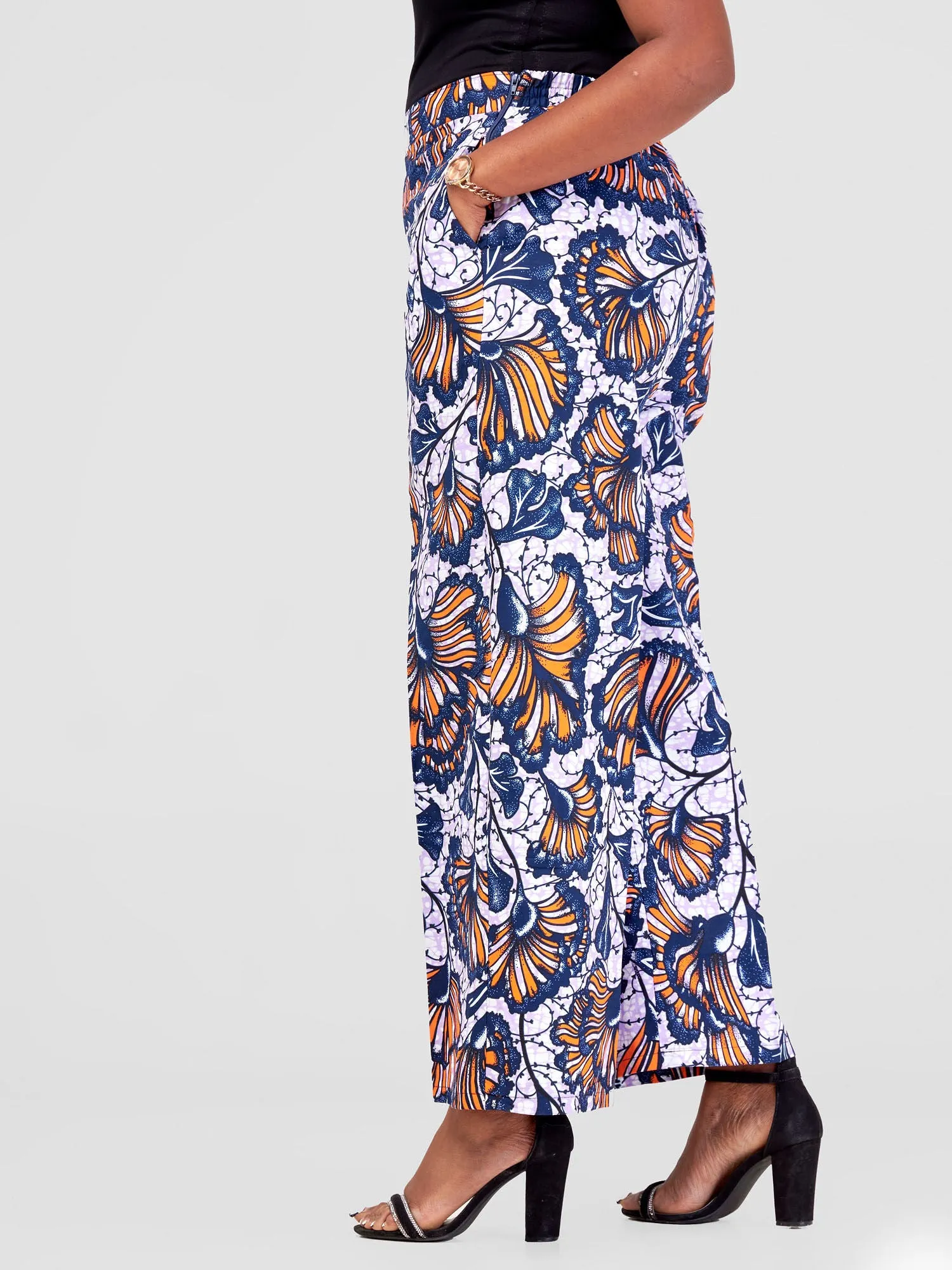 Tenge Pants - Purple / Multicolor