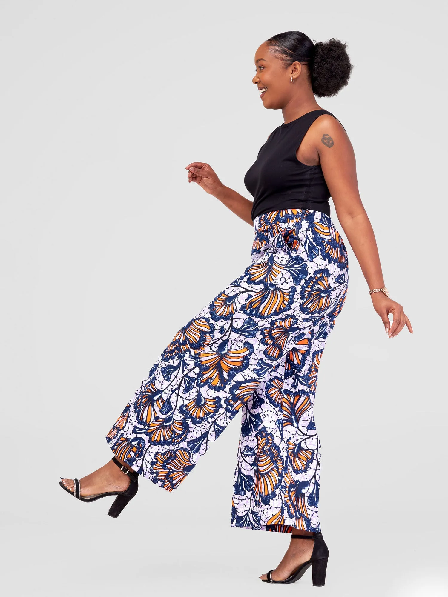 Tenge Pants - Purple / Multicolor